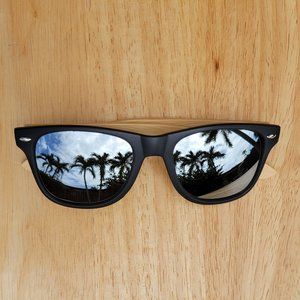 YOOSKE Bamboo Unisex Mirrored Sunglasses NEW